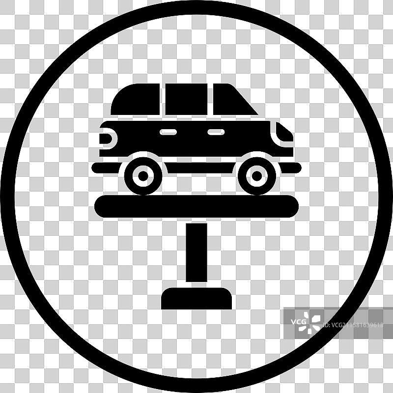 汽车升降机图标设计图片素材