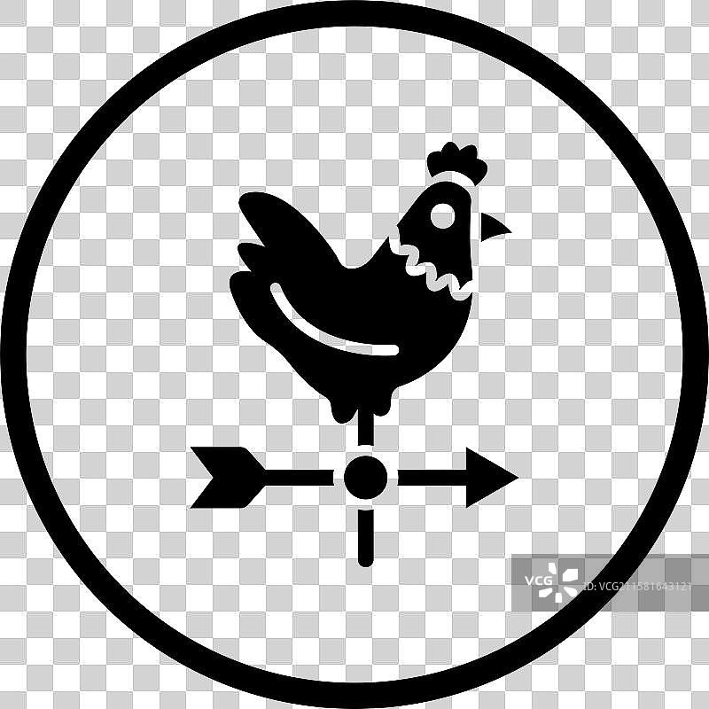 天气风向标图标设计图片素材