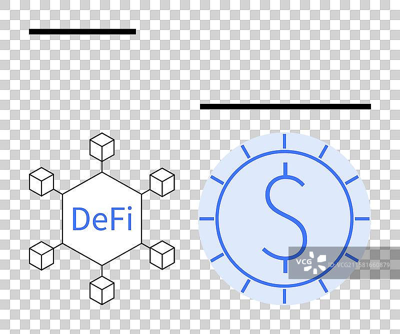 基于区块链的去中心化金融网络图片素材