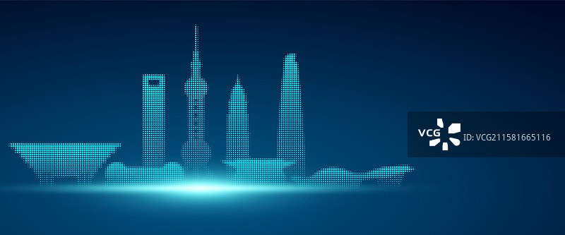 上海城市插画图片素材