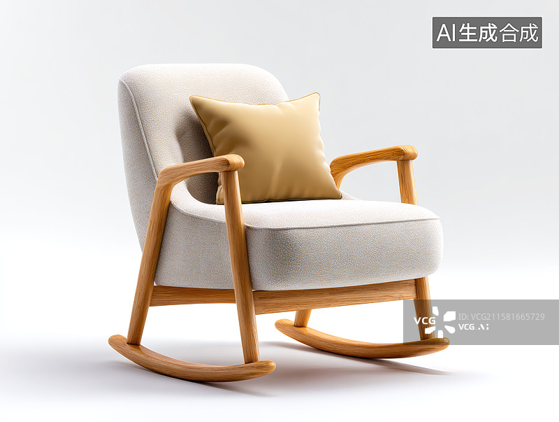 【AI数字艺术】一把舒适的摇椅图片素材