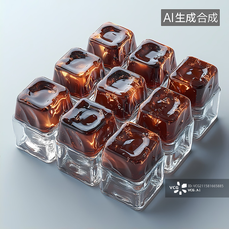 【AI数字艺术】卡通风格巧克力主题图标插图背景图片素材