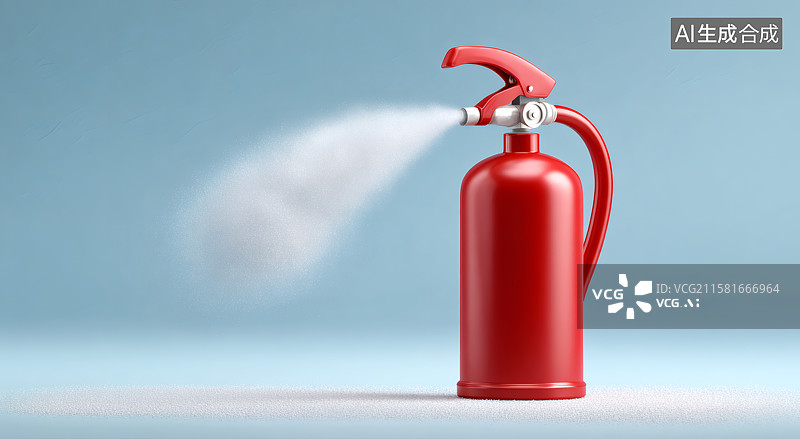 【AI数字艺术】一个红色的灭火器图片素材