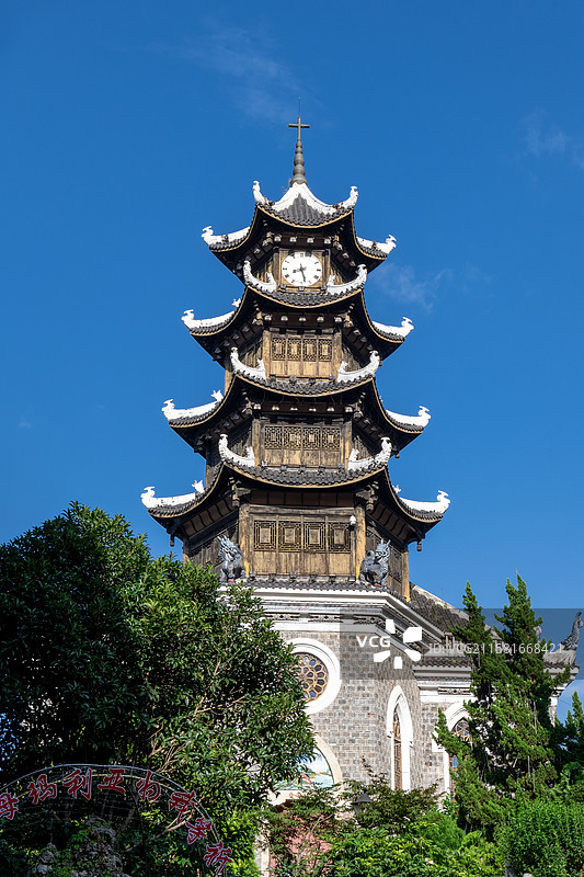 贵州贵阳建于1875年的天主堂图片素材