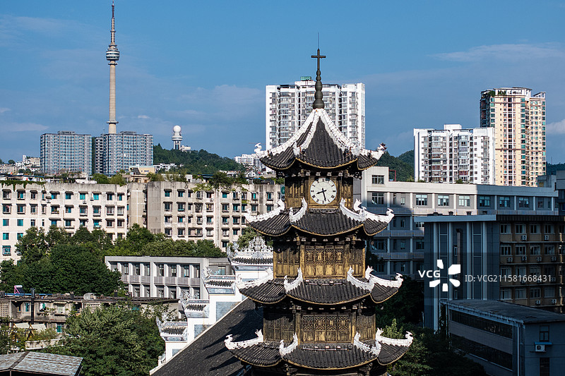 贵州贵阳建于1875年的天主堂图片素材
