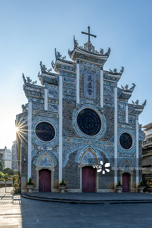 贵州贵阳建于1875年的天主堂图片素材