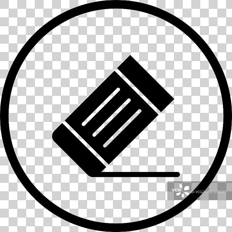 橡皮擦图标设计图片素材