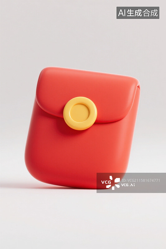 【AI数字艺术】卡通红包，新年春节电商促销概念图片素材