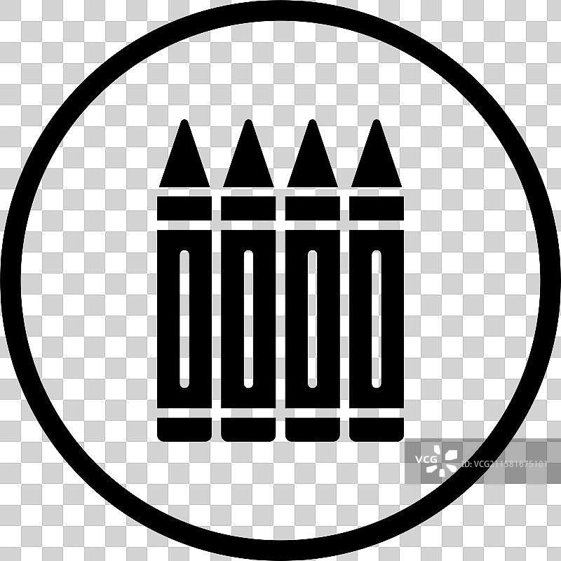 蜡笔图标设计图片素材