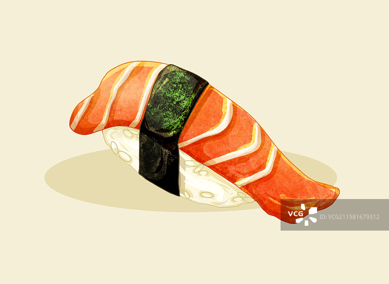 手绘美食寿司日料图片素材