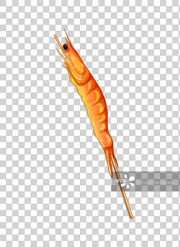 美食插画烤串钵钵鸡烤虾图片素材