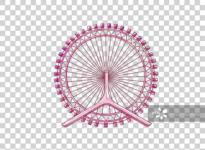 城市建筑地标景点天津之眼摩天轮图片素材