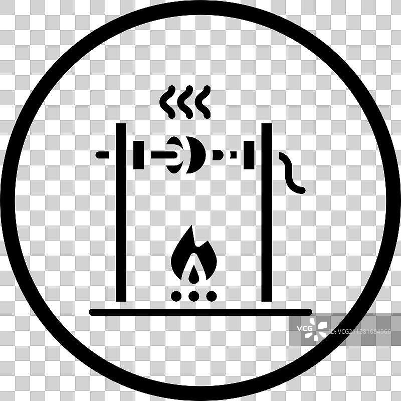 中世纪火烤图标设计图片素材