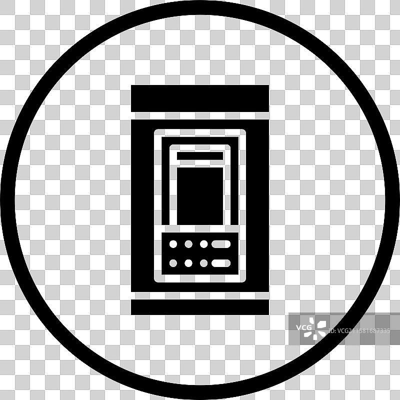 ATM卡机图标设计图片素材