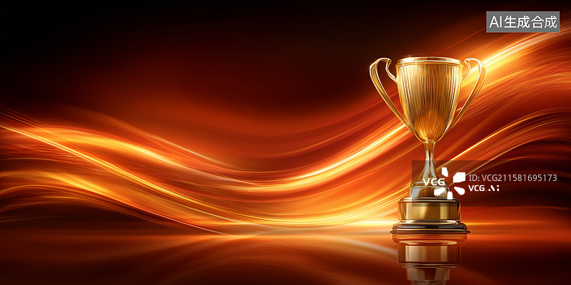 【AI数字艺术】奖杯背景图图片素材
