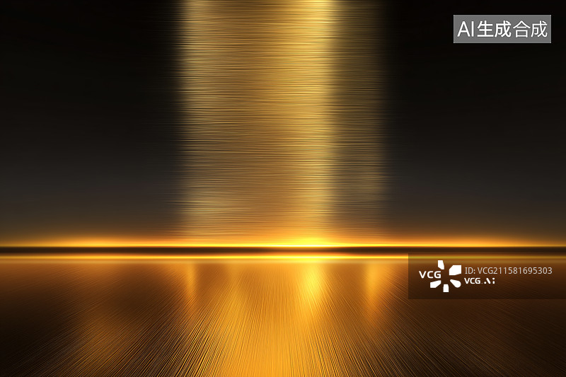 【AI数字艺术】金色发光背景图图片素材