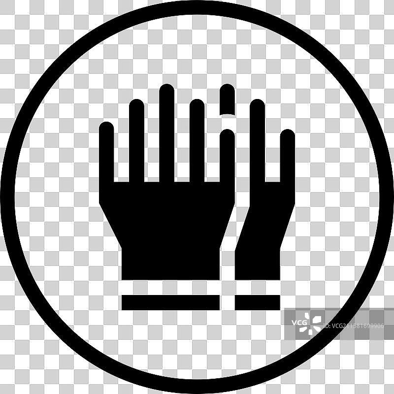 橡胶手套图标设计图片素材