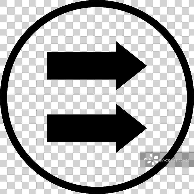 双箭头图标设计图片素材