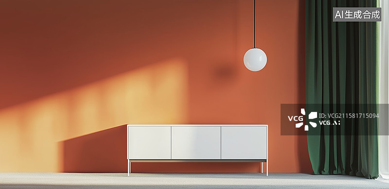 【AI数字艺术】简约现代客厅设计图片素材