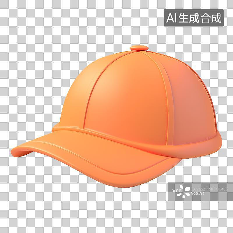 【AI数字艺术】3D风格鸭舌帽元素图片素材
