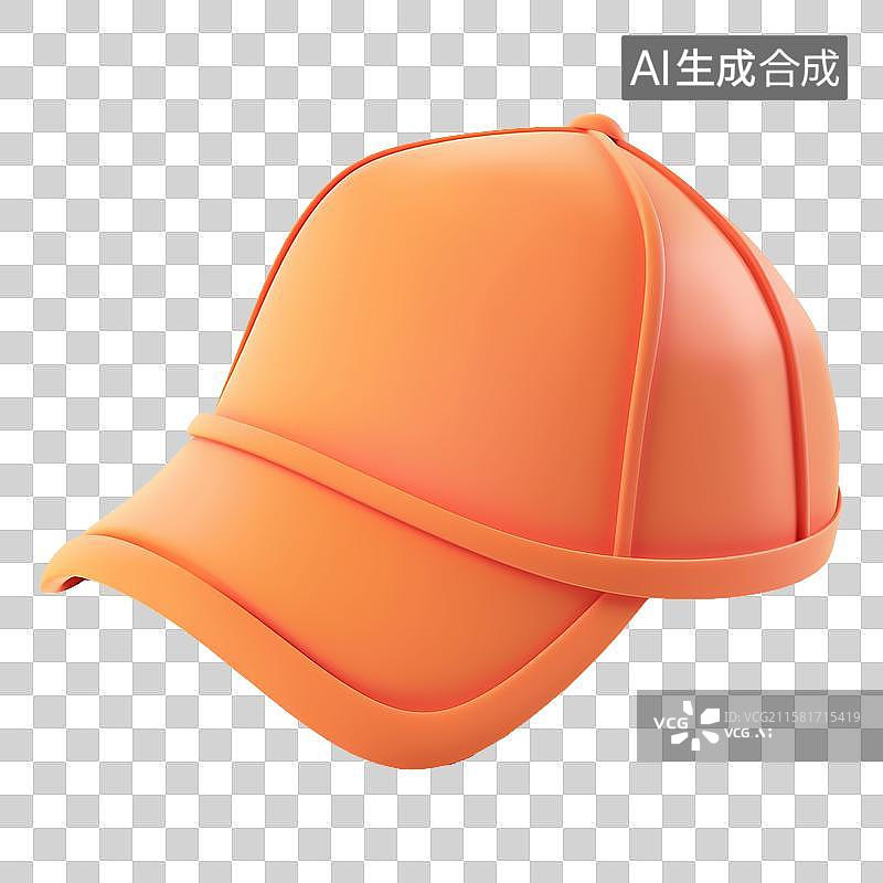 【AI数字艺术】3D风格鸭舌帽元素图片素材