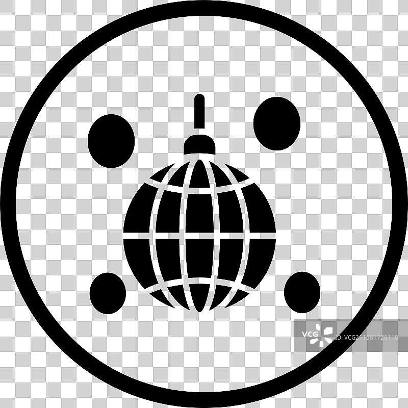 迪斯科球图标设计图片素材
