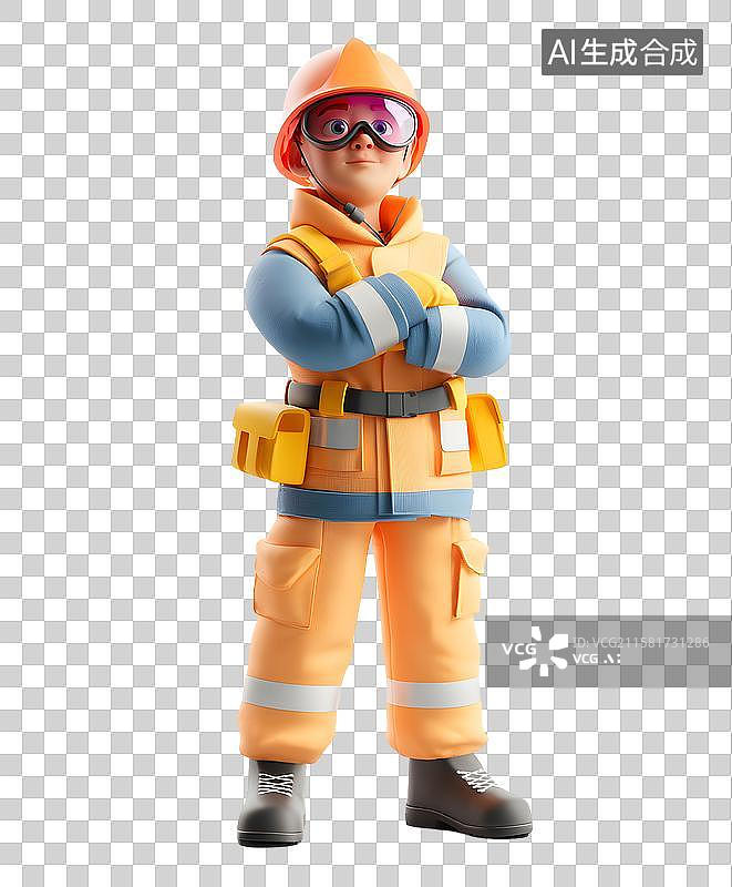 【AI数字艺术】工人形象插画图片素材