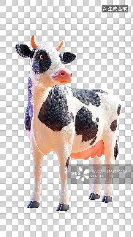 【AI数字艺术】可爱奶牛图片素材