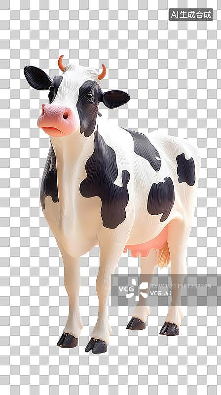 【AI数字艺术】可爱奶牛图片素材