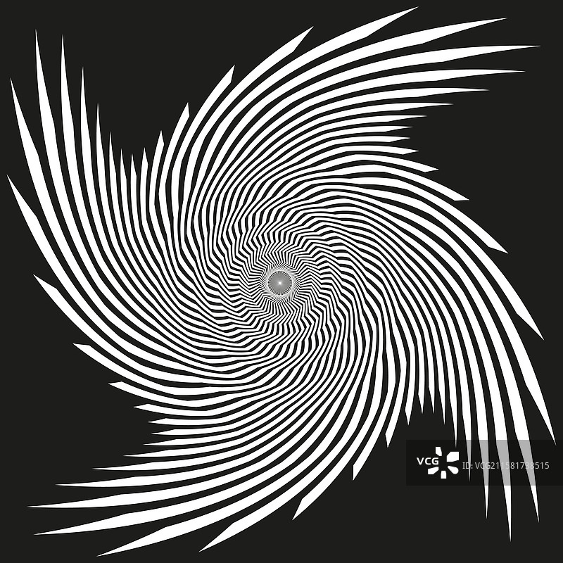 锐利的螺旋抽象催眠运动黑色图片素材
