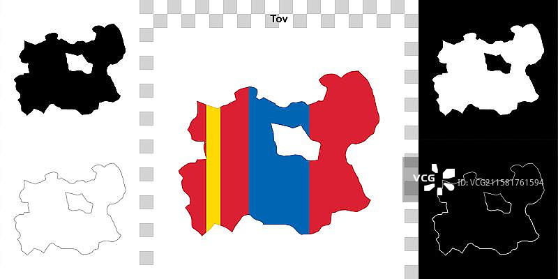 tov轮廓地图图片素材