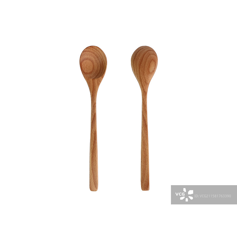 透明背景上的木勺图片素材