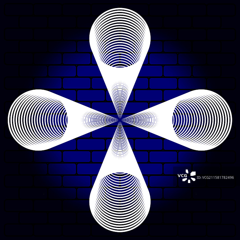 光学隧道艺术几何深度抽象图片素材