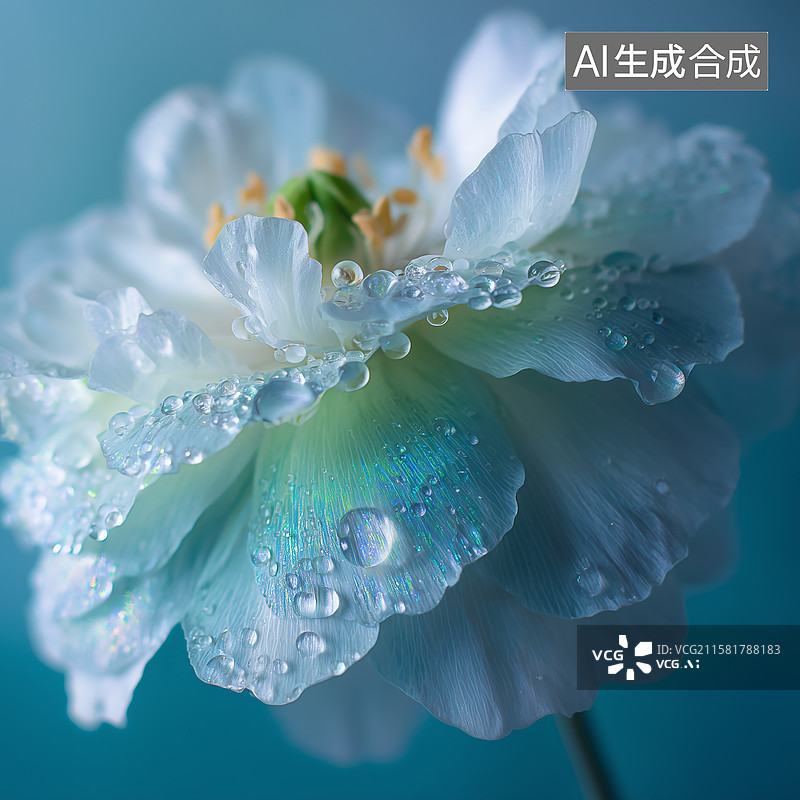 【AI数字艺术】超现实花卉特写图片素材