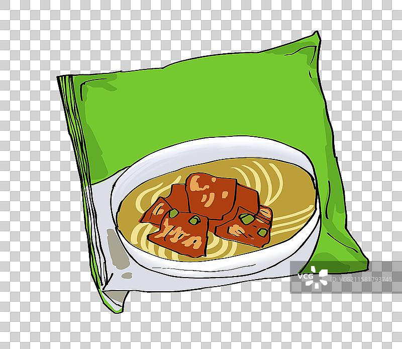 方便面卡通元素图片素材