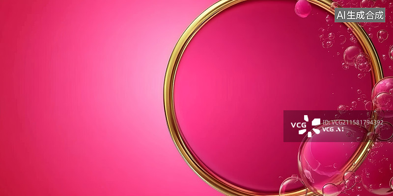 【AI数字艺术】红金装饰喜庆背景场景图片素材