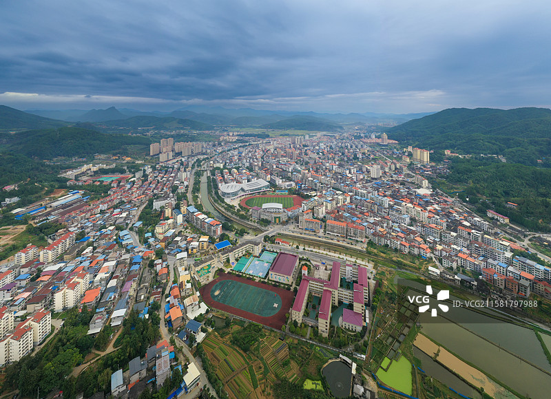 明溪县城 拍摄于福建三明明溪县图片素材