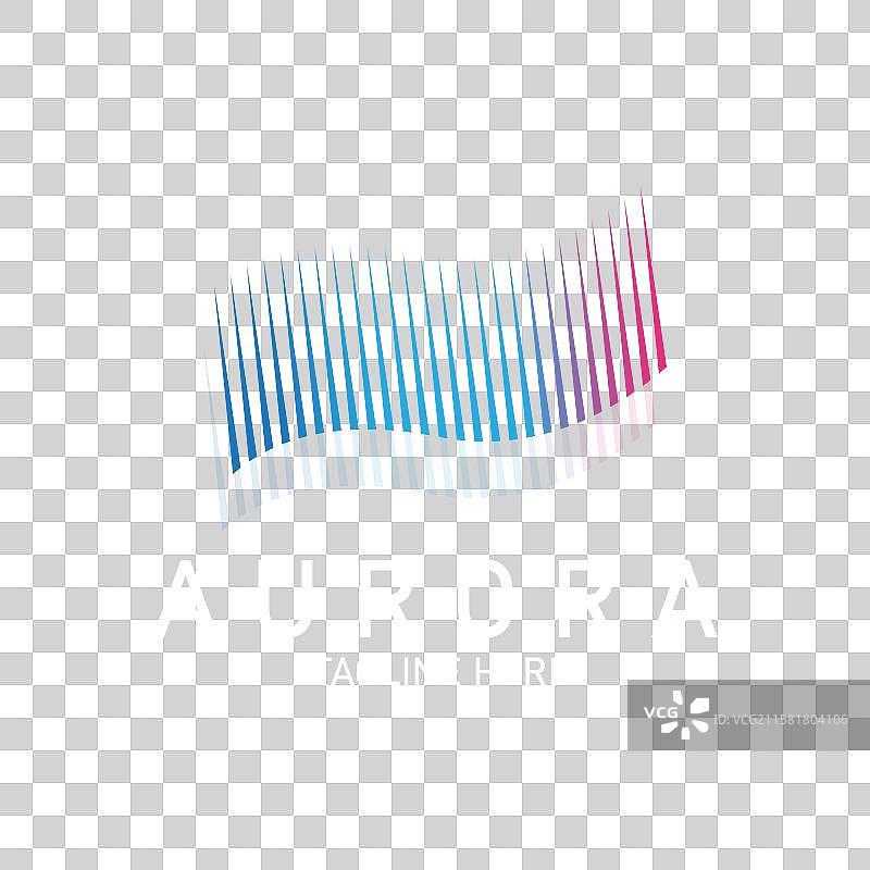 极光标志光天文设计图片素材