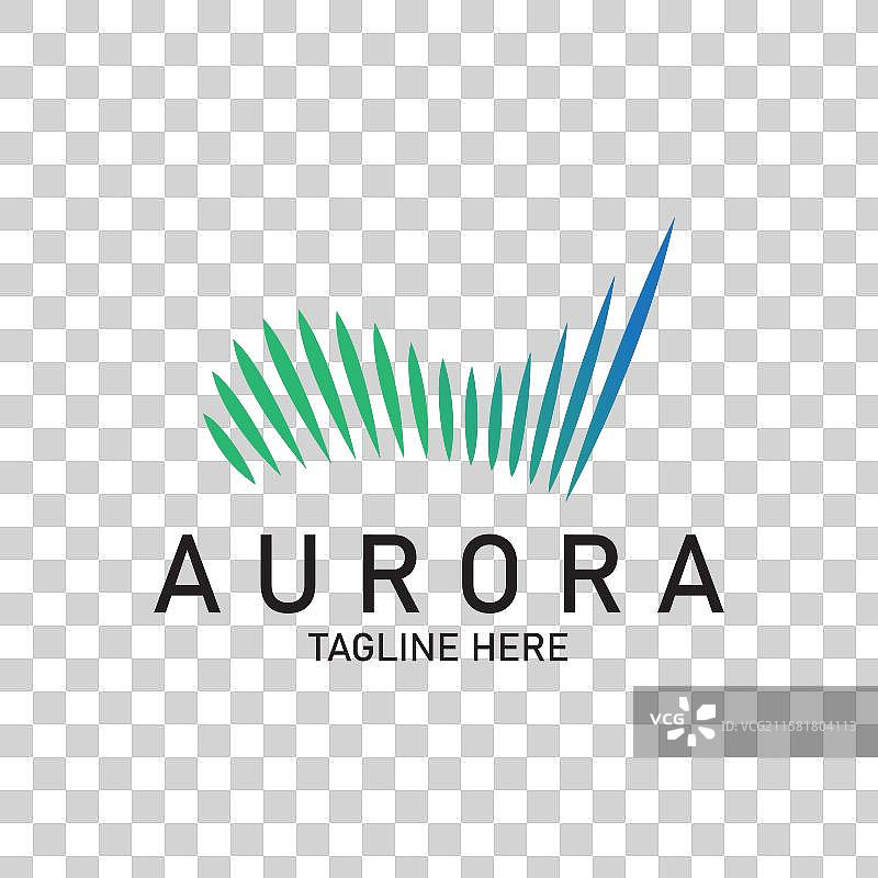 极光标志光天文设计图片素材