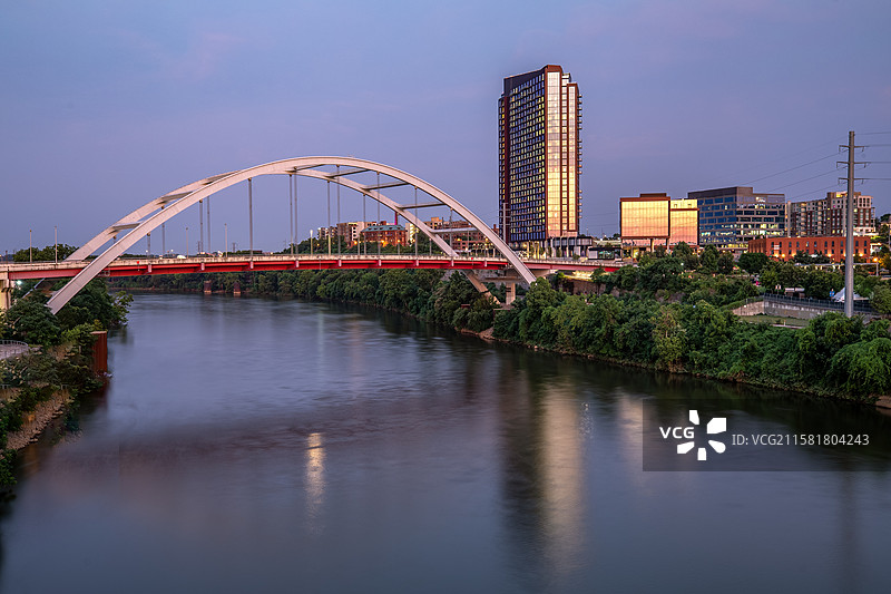 纳什维尔的日落时分图片素材