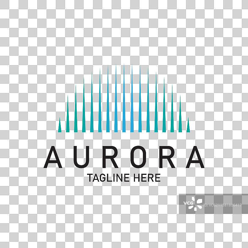 极光标志光天文设计图片素材