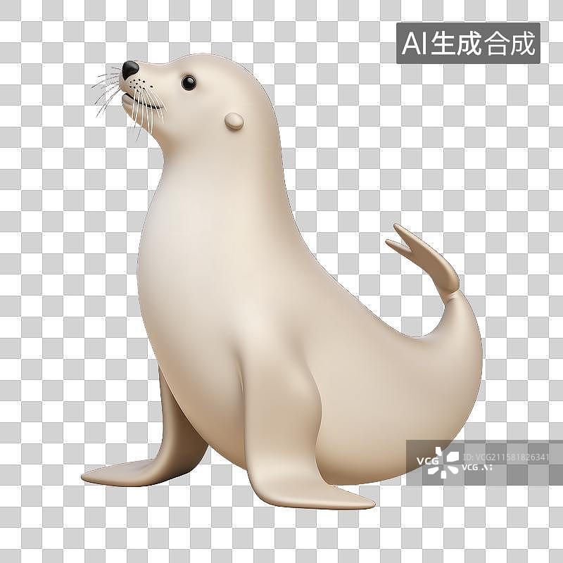 【AI数字艺术】憨态可掬的小海狮图片素材
