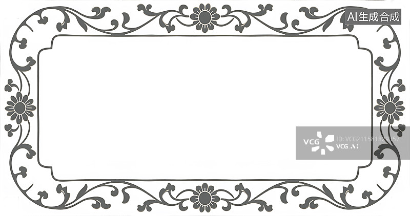 【AI数字艺术】中国风边框设计图片素材