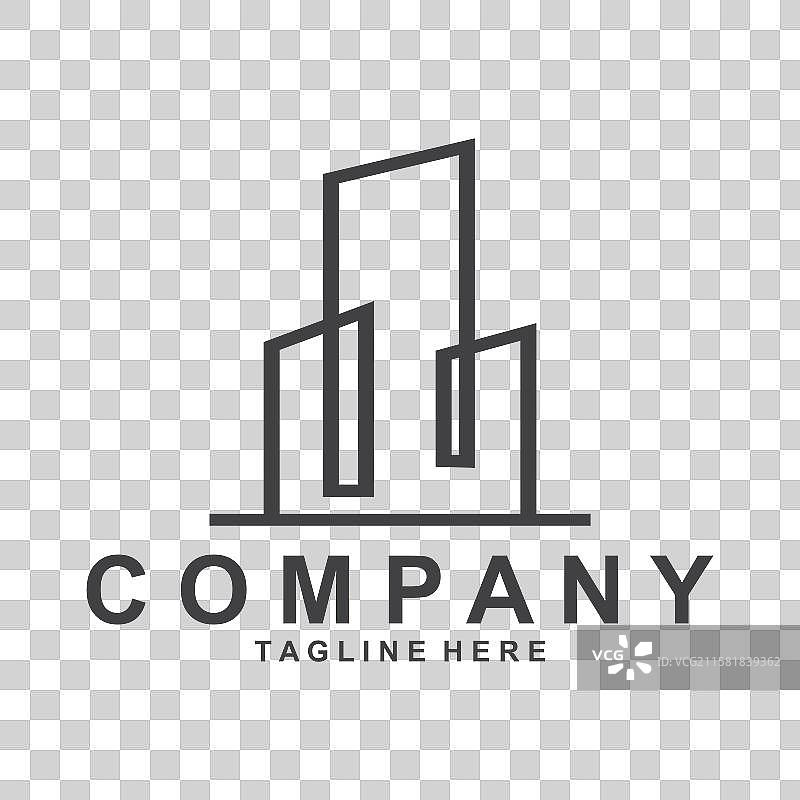 城市建筑标志 房屋标志 矢量设计图片素材