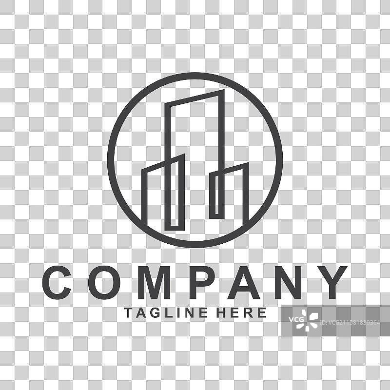 城市建筑标志 房屋标志 矢量设计图片素材