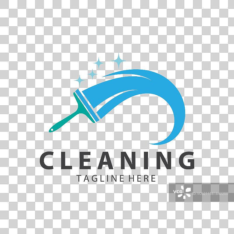 清洁标志 清洁房屋标志 清洁窗户标志图片素材