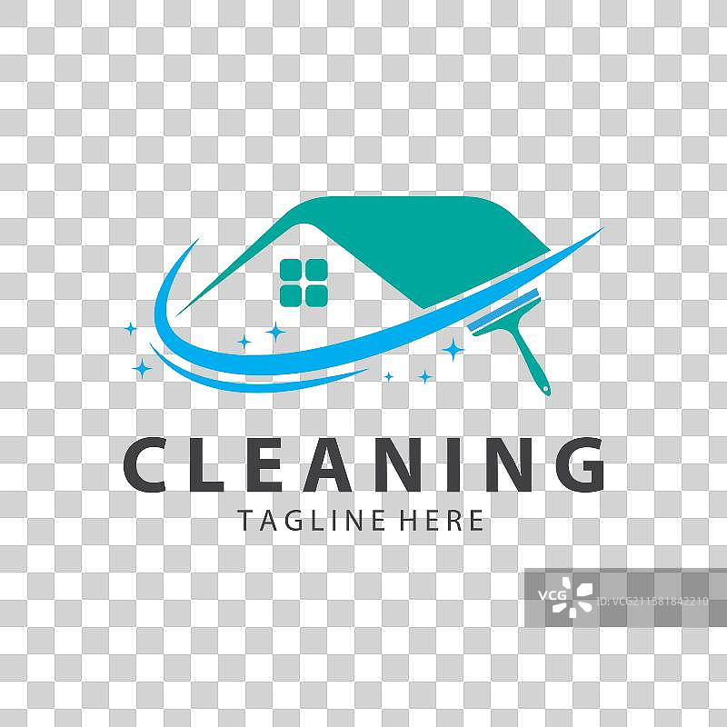 清洁标志 清洁房屋标志 清洁窗户标志图片素材