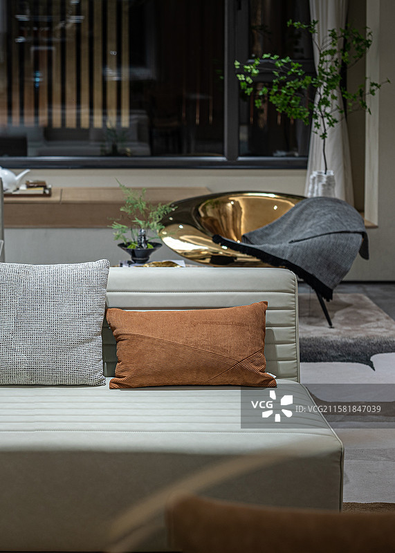 现代样板间的客厅图片素材