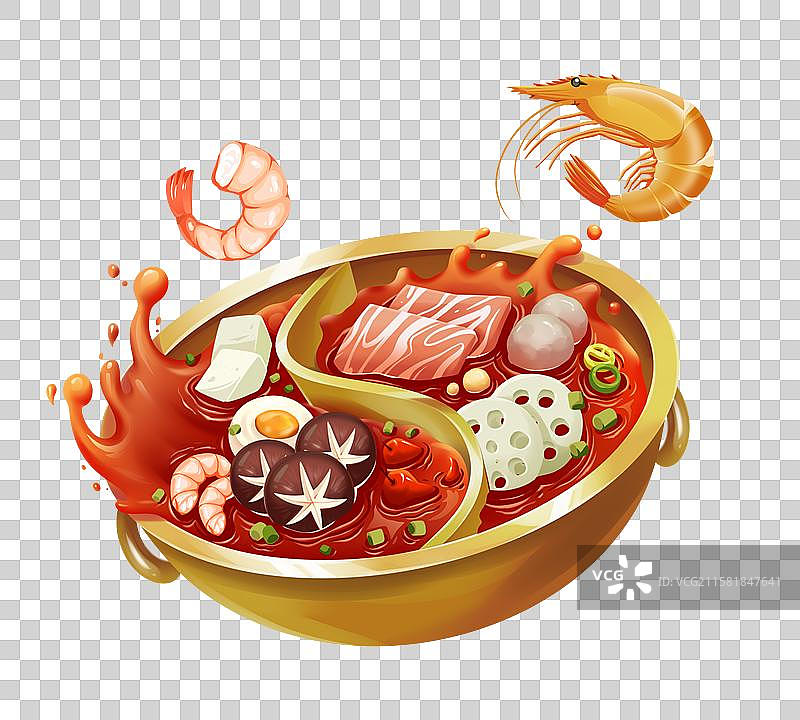 火锅插画食材图片素材