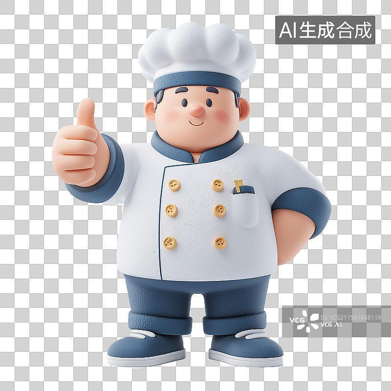 【AI数字艺术】可爱的卡通厨师图片素材